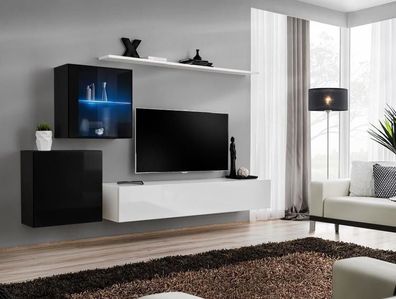Wohnzimmermöbel Designer Modern Wohnwand 260cm Luxus Sideboard Garnitur