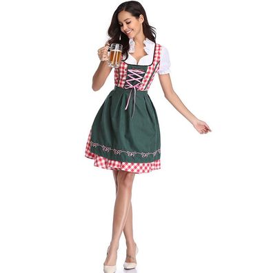 Deutsche Tracht Bayerisches Kleid Halloween Cosplay Kostüm