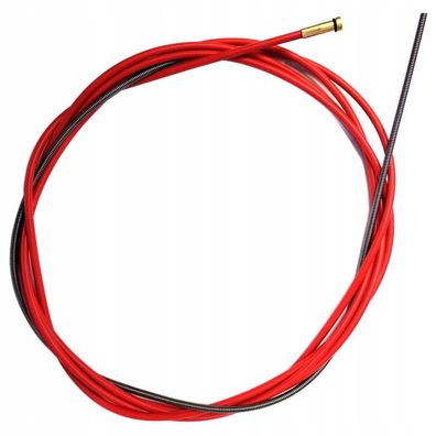 Stahl-Drahtführung Rot - 5 m - Spiralförmiger Drahtführer, Kompatibel mit Binzel