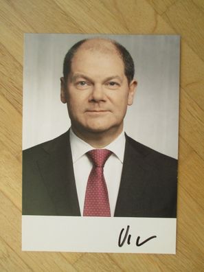 Bürgermeister Hamburg Bundesminister Bundeskanzler Olaf Scholz handsign. Autogramm!!!