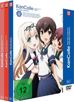 KanColle - Fleet Girls Collection - Gesamtausgabe - Bundle Vol.1-3 - DVD - NEU