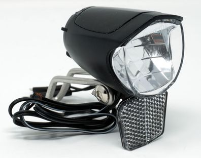 LED Fahrrad Scheinwerfer 75 Lux Sensor Standlicht Fahrradlampe Nabendynamo