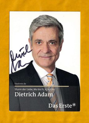 Dietrich Adam ( Sturm der Liebe - 2.11.2020 verstoben ) - persönlich signiert