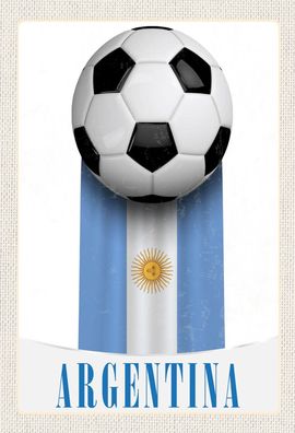 Top-Schild mit Kordel, 20x30 / 30x40 cm, Argentinien, Fußball, Weltmeister, neu & ovp