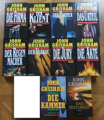 10 Romane von John Grisham