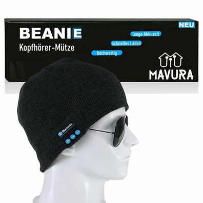 BEANIE Wireless Bluetooth Mütze Headset Stereo Kopfhörer Freisprech waschbar