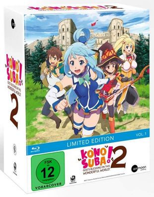 KonoSuba - Staffel 2 - Vol.1 + Sammelschuber - Limited Edition - Blu-Ray - NEU