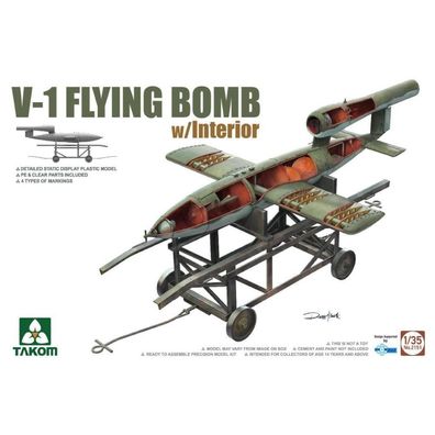 Versand Innerhalb 24 H V-1 Flying Bomb mit Innenausstattung