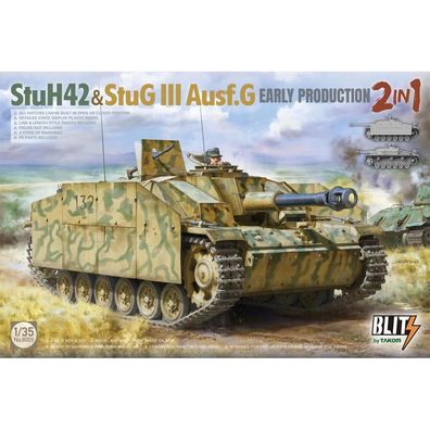 Versand Innerhalb 24 H StuH 42 & StuG III Ausf.G Frühe Produktion 2 in 1 Takom