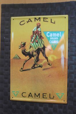 Werbeschild, Blechschild, Reklameschild; "CAMEL"