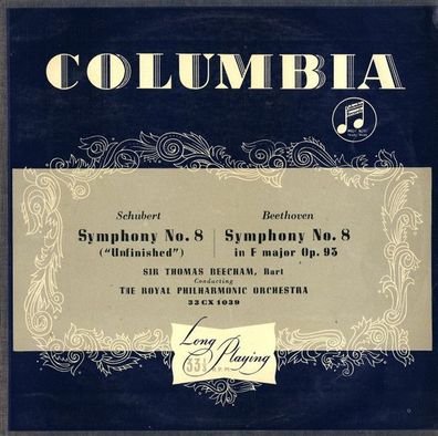 Columbia 33CX1039 - Franz Schubert/ Ludwig van Beethoven, The Royal Philharmonic