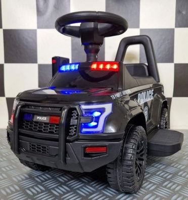 Elektro Kinderauto Mini Polizei, Elektrofahrzeug für Kinder mit Batterie