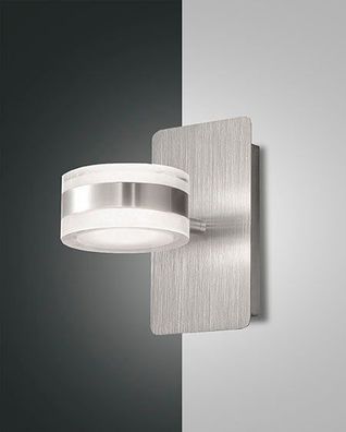 Fabas Luce Dunk LED Wandleuchte aluminium