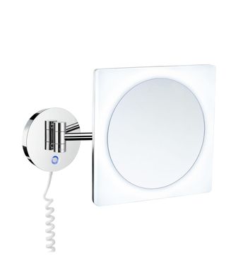 Smedbo Outline Kosmetikspiegel mit Dual LED-Beleuchtung PMMA quadratisch FK483E