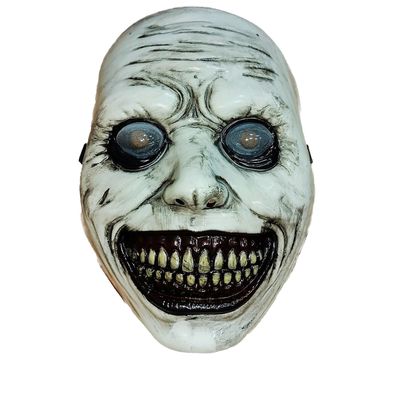 gruselige Maske Dämon Exorzist Halloween Horror Halbmaske Erwachsene