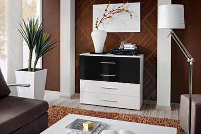 Luxus Kommode Wohnzimmer Holz Weiß Sideboard Holz Einrichtung Moderne Design Neu