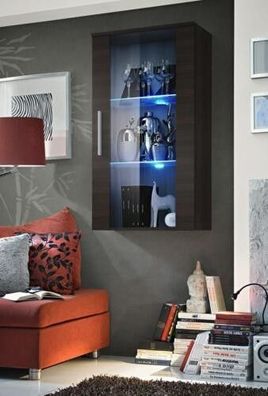 Hänge Vitrine Wohnzimmer Wandschrank Luxus Designer Stil Modern Einrichtung