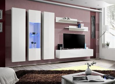 Designer Wohnwand Wand Regale Wohnzimmermöbel TV-Ständer Luxus Möbel