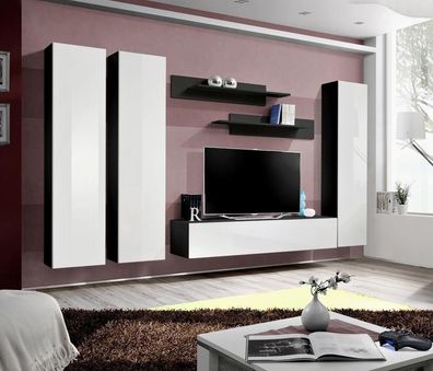 Modern Wohnwand Wohnzimmermöbel Komplette Wandschrank TV-Ständer Luxus Möbel