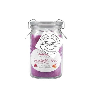 Candle Factory Baby-Jumbo Duftkerze im Weckglas, Granatapfel-Honig, 308-109 1 St