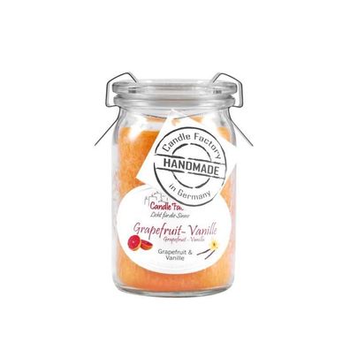Candle Factory Baby-Jumbo Duftkerze im Weckglas, Grapefruit-Vanille, 308-034 1 St