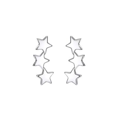 Sterling Silber Stern Quaste Ohrringe Mode einfache Ohrringe