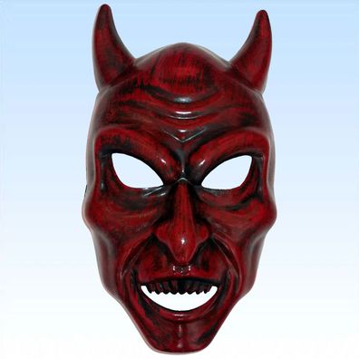 Teufelsmaske Halbmaske Teufel Maske Faschingsmaske Halloween Horrormaske Grusel