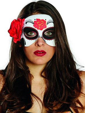 bunte Augenmaske Day of the Dead Mex. Totensonntag Maske Halloween Karneval