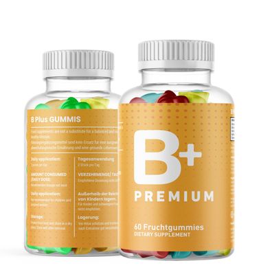 BODY+ B+ Body Kapseln ® B-Plus Bplus Body Fruchtgummis