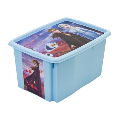 3x Aufbewahrungsbox Spielzeugbox Spielzeugkiste Fashion Box 45L Frozen