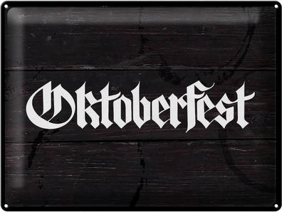 Blechschild Fest Oktoberfest Bier Feiern München Deko 40x30 cm Schild tin sign