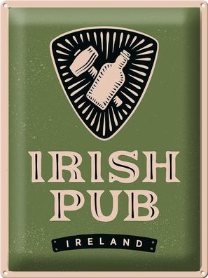 Blechschild Spruch Ireland Irish pub Alkohol 30x40 cm Geschenk Schild tin sign