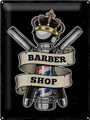 Blechschild Spruch Barbershop Friseur Salon Haare Deko 30x40cm Schild tin sign
