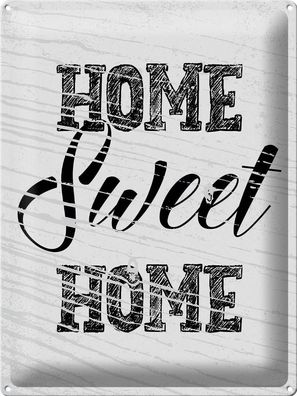 Blechschild Spruch Home Sweet Home 30x40 cm Geschenk Deko Schild tin sign