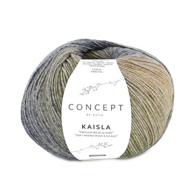 100g Concept "kaisla socks"- mit markanten + kontrastreiche Farbabschnitten