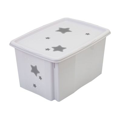 Aufbewahrungsbox Spielzeugbox Spielzeugkiste Fashion Box 45L Stars