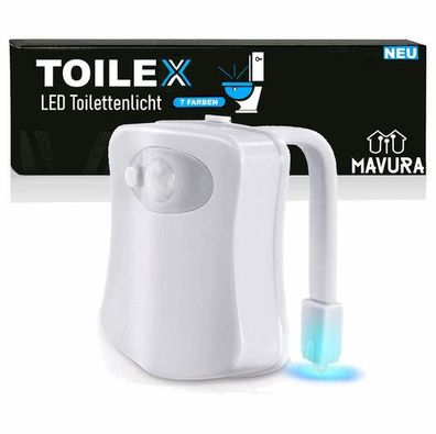 TOILEX LED Toilettenlicht WC Toilettendeckel Licht Klodeckel Nachtlicht Sensor