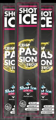 Shot Ice - Wassereis mit Alkohol 10,5% Crisp Passionfruit
