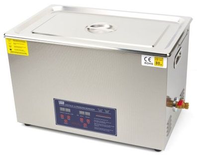 Ultraschallreiniger Ultraschallreinigungsgerät 30 Liter 600W Vibration Edelstahl