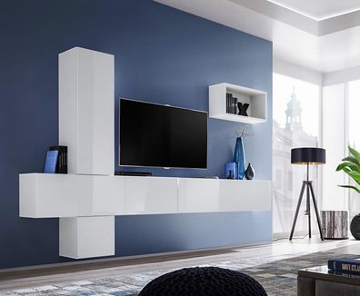 Wohn Zimmer TV-Ständer Designer Komplett Set Wandregal Modern Möbel