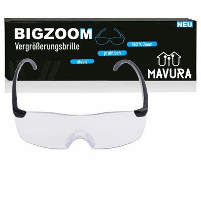 Bigzoom 160% Vergrößerungsbrille Vergrößerungsgläser Lupeneffekt Lupen Brille