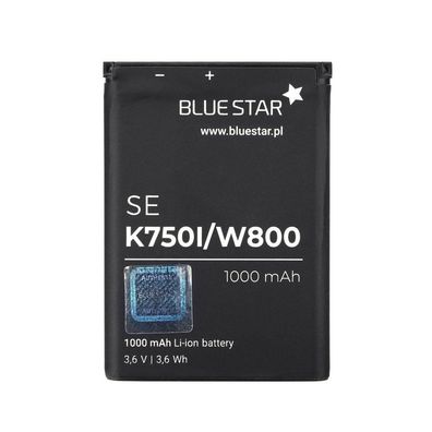 Bluestar Akku Ersatz Sony Ericsson K750i 1000mAh 3,6V Li-lon BST-36 W800, W550i, Z300