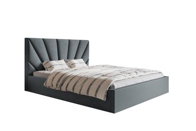 Polsterbett Aris - Modern Doppelbett mit Lattenrost, Bettkasten, Schlafzimmerbet