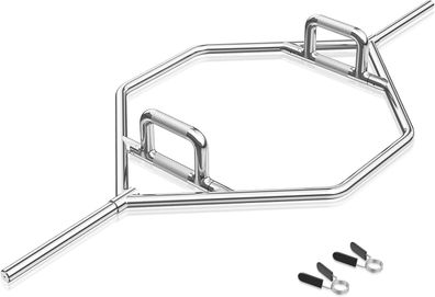 Trap Bar inkl. Verschlüssen für Kniebeugen, Kreuzheben, Schulterheben, bis 363 kg