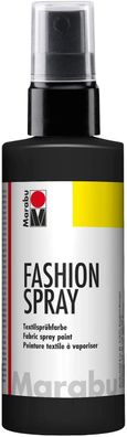 Marabu Textilsprühfarbe "Fashion Spray" schwarz 100 ml