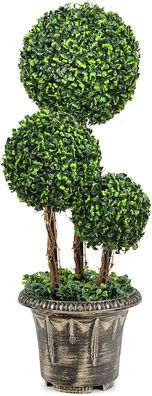 Kunstpflanze 75 cm, künstliche Grünpflanzen mit realistischen Blättern, Kunstbaum