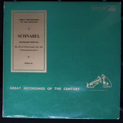 His Master's Voice COLH. 61 - Sonatas - No. 29 In B Flat Major, Op. 106 ("Hamme