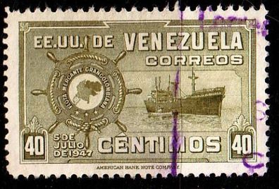 Venezuela [1948] MiNr 0512 ( O/ used ) Schiffe