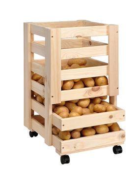 Holz Vorratskiste für Obst & Kartoffeln