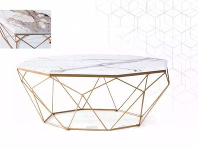 Couchtisch Möbel Tisc hGold Luxus neu Modern Wohnzimmer Design Metall